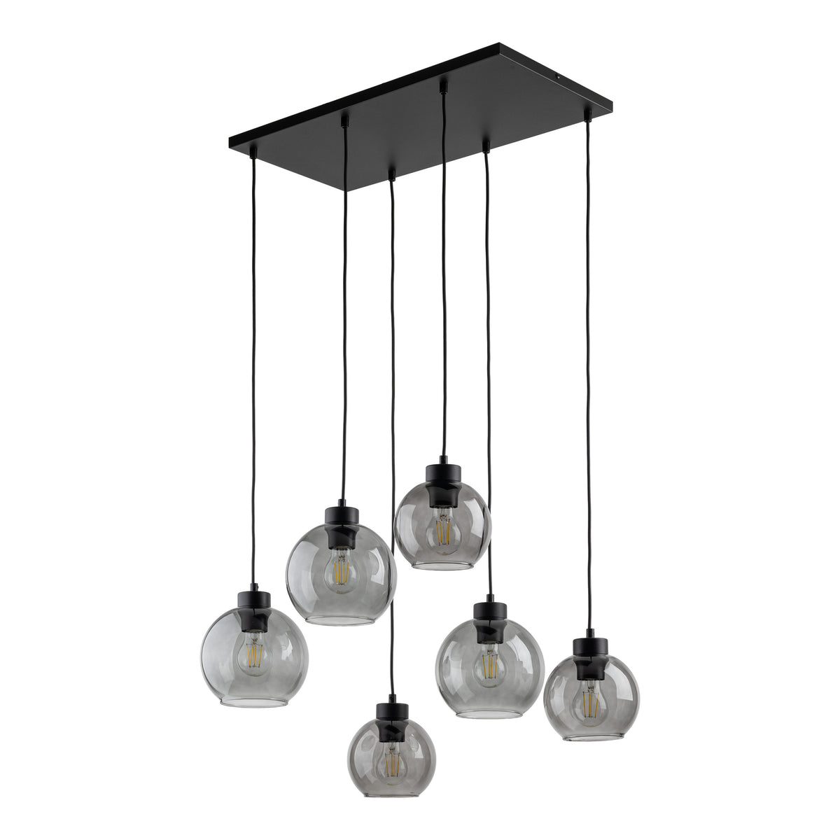 Lampa suspendata Cubus Grafit 6 surse de lumina 2833 TK 2833