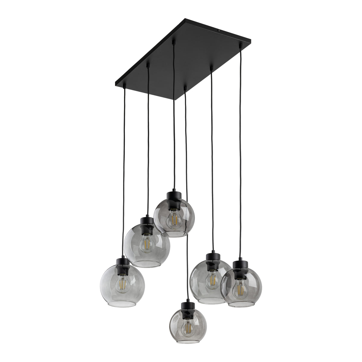 Lampa suspendata Cubus Grafit 6 surse de lumina 2833 TK 2833