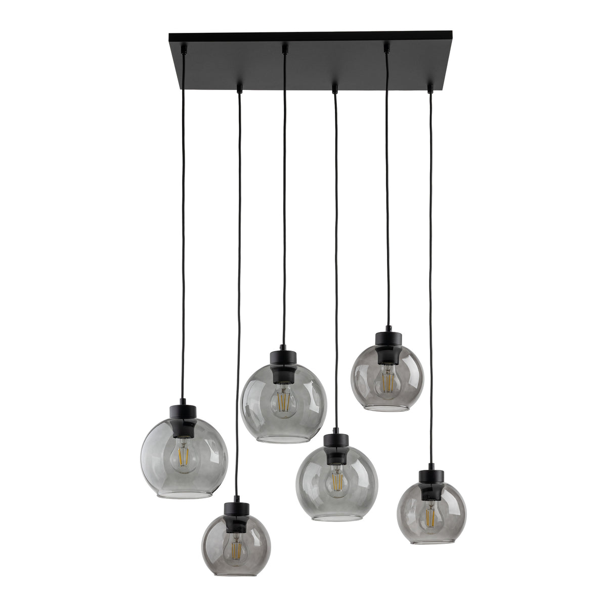 Lampa suspendata Cubus Grafit 6 surse de lumina 2833 TK 2833