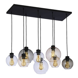 Lampă suspendată TK Lighting Cubus Grafit, 8 surse de lumină, 2834