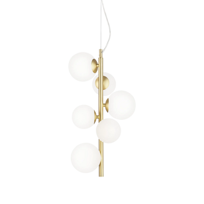 Lustră Ideal Lux Perlage SP6, alb, 283821