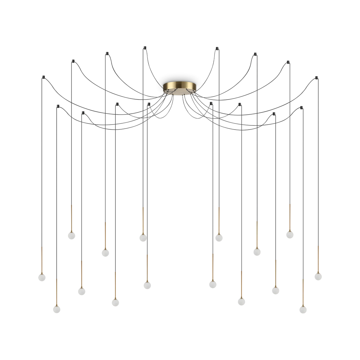 Lustră Ideal Lux Lucciola SP16, alamă, 284019