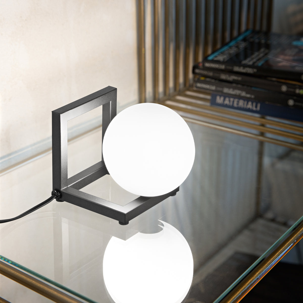 Veioză Ideal Lux Angolo TL1, alamă, 284361