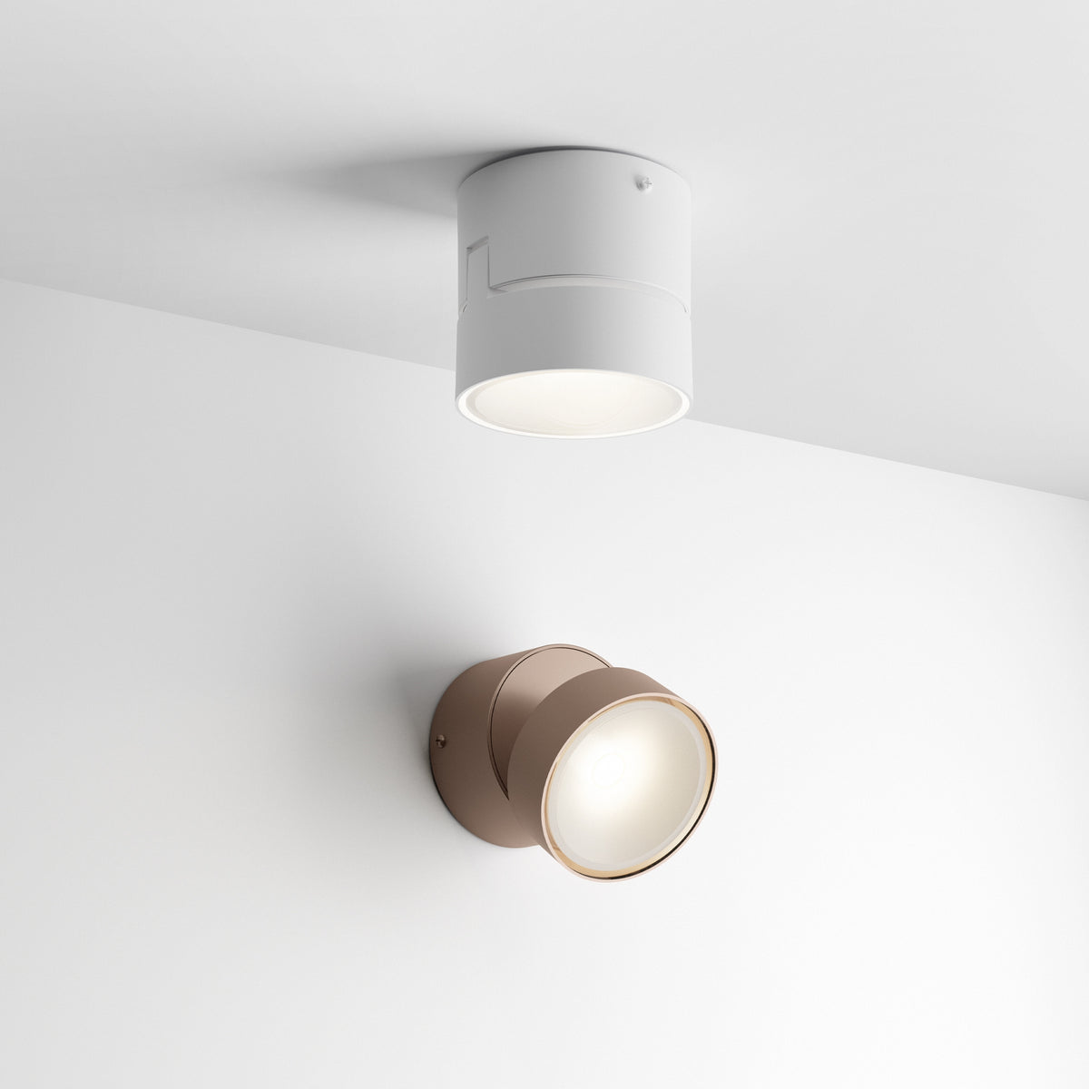 Aplică de exterior Ideal Lux Omega Round 3000K, alb, 285474
