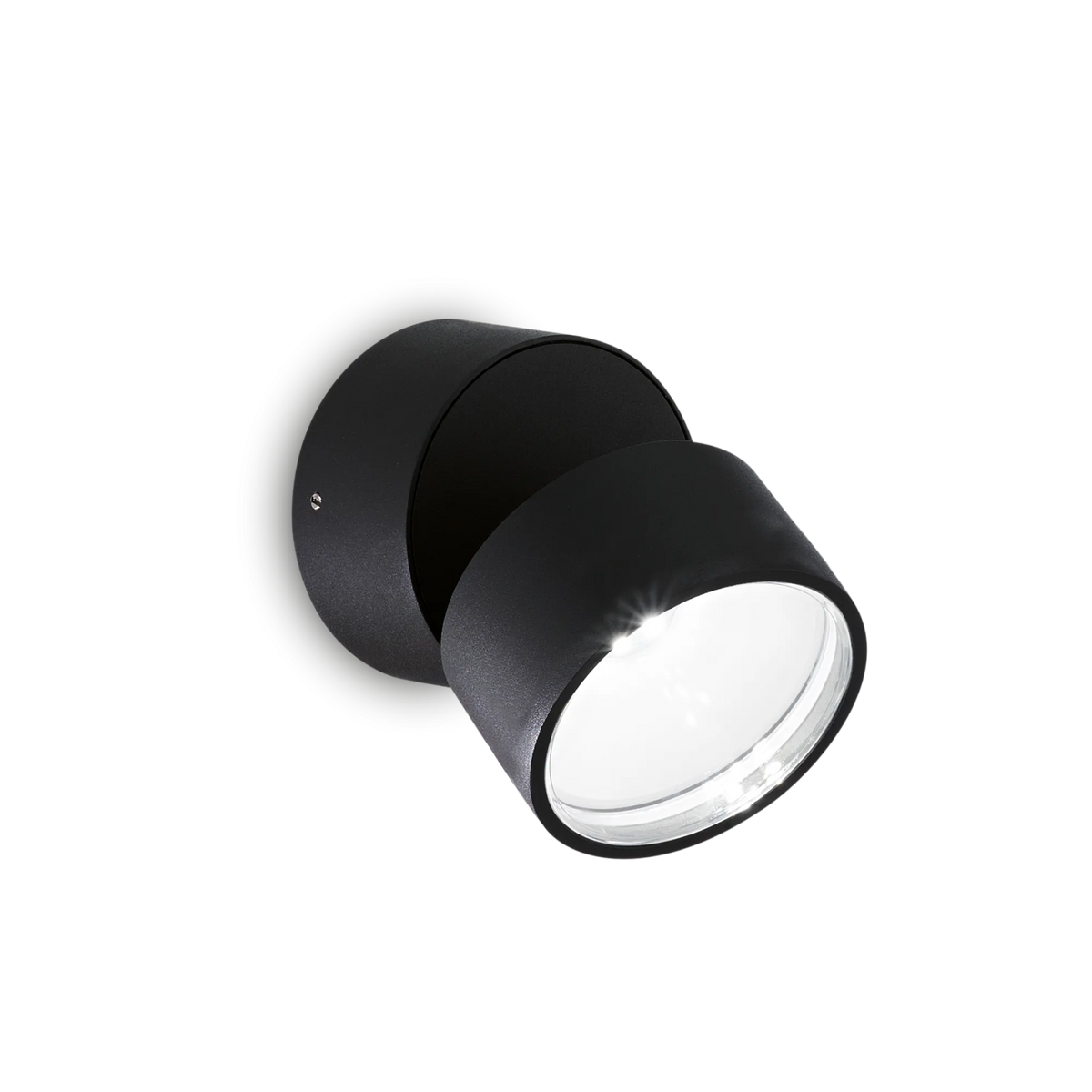 Aplică de exterior Ideal Lux Omega Round 4000K, negru, 285504