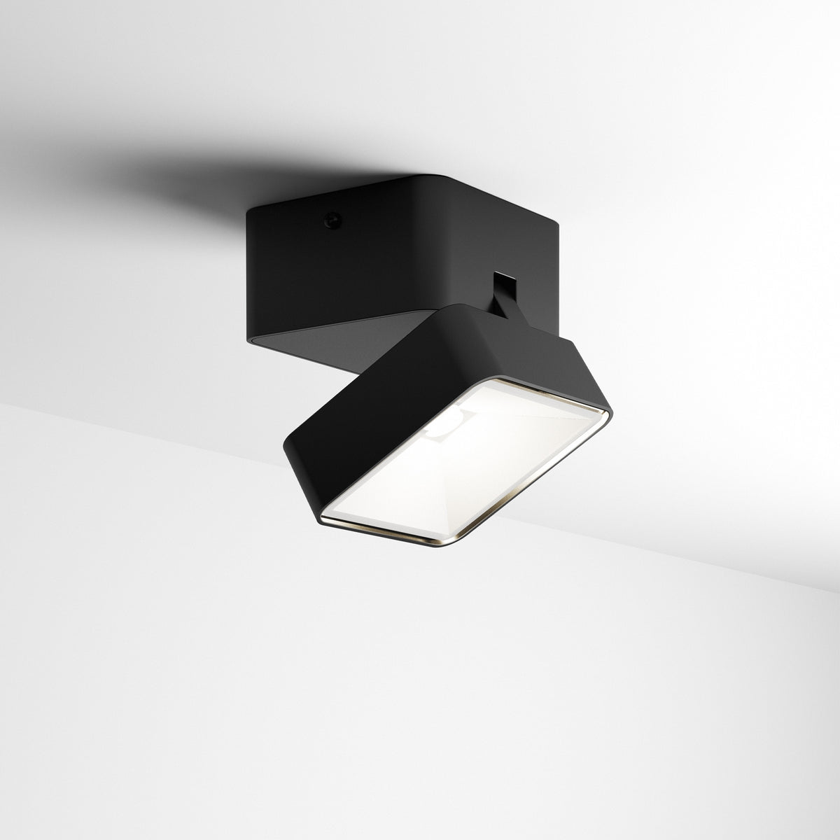 Aplică de exterior Ideal Lux Omega Square 4000K, negru, 285535