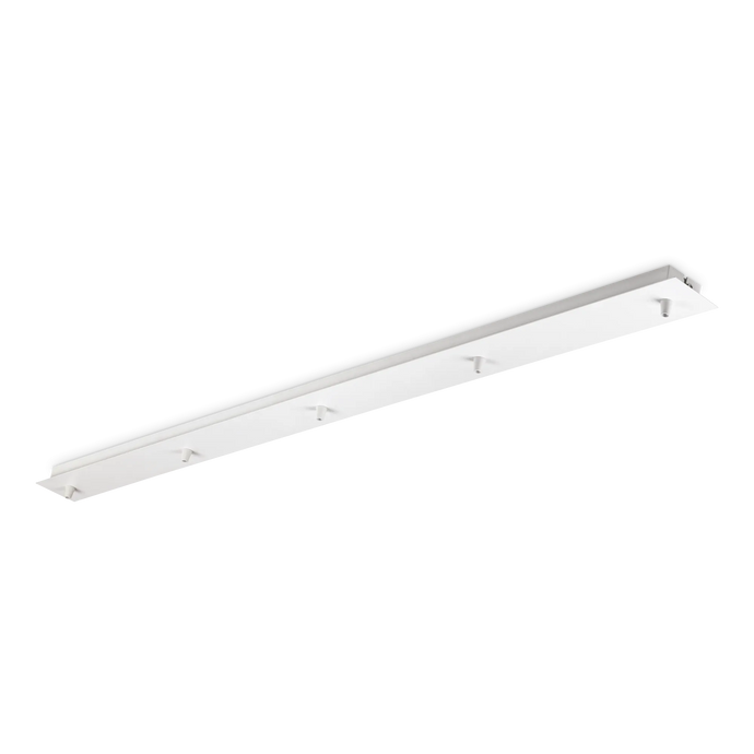 ROSONE LINEARE 5 LUCI BIANCO