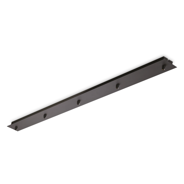 ROSONE LINEARE 5 LUCI NERO