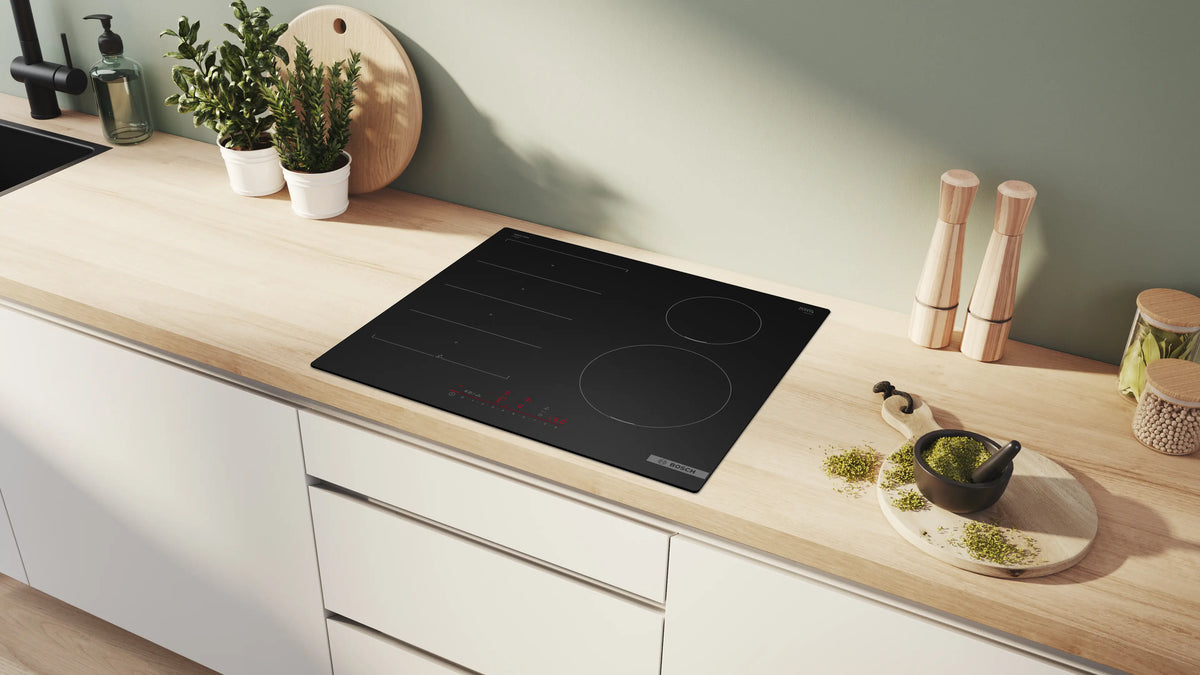 Plită cu inducție Bosch PIX61AHC1E, Seria 6, 60 cm, neagră