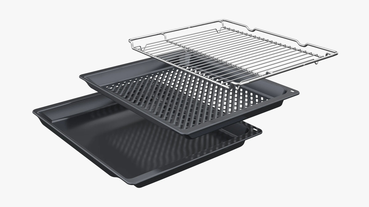 Cuptor încorporabil Bosch HBA572EM3, Seria 4, 71 l, curățare pirolitică, negru