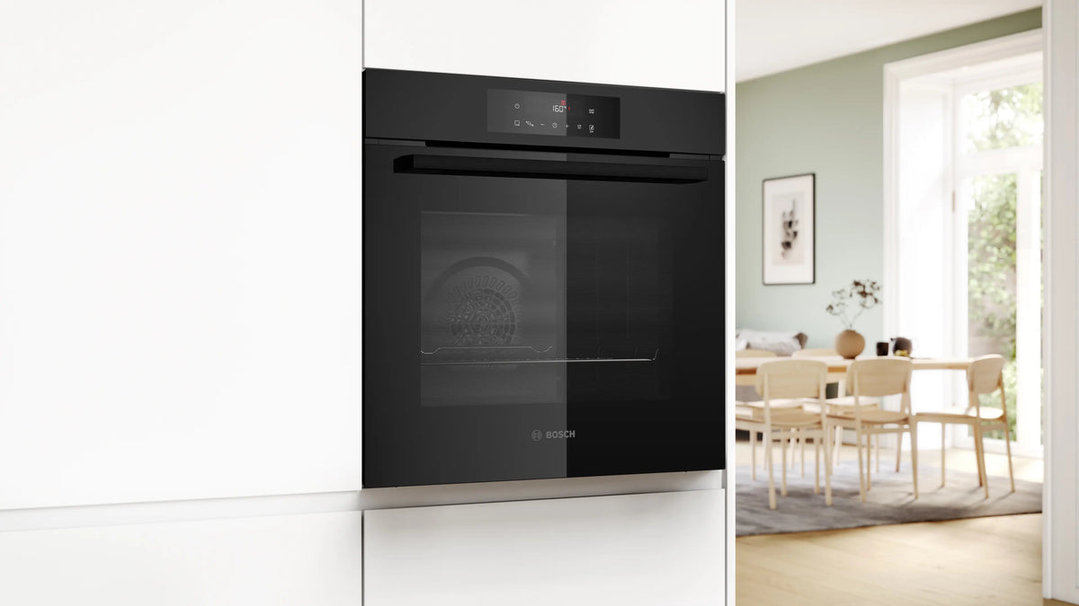 Cuptor încorporabil Bosch HBA572EM3, Seria 4, 71 l, curățare pirolitică, negru