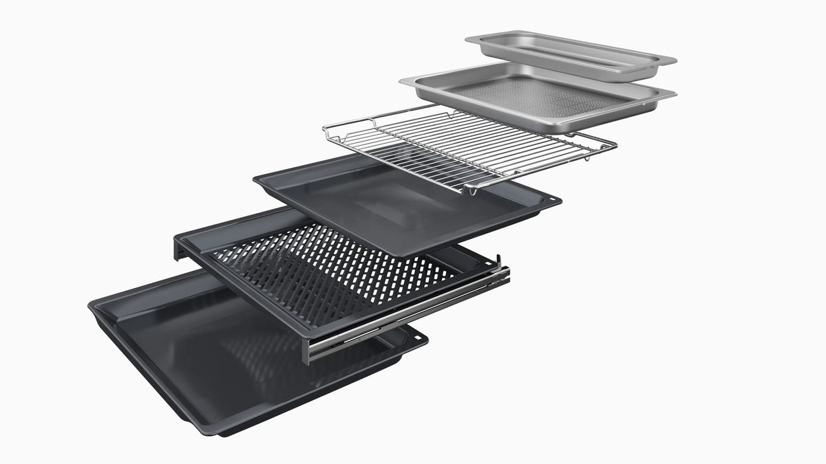 Cuptor încorporabil cu abur Bosch HSG738DB2, Seria 8, 1 l, negru