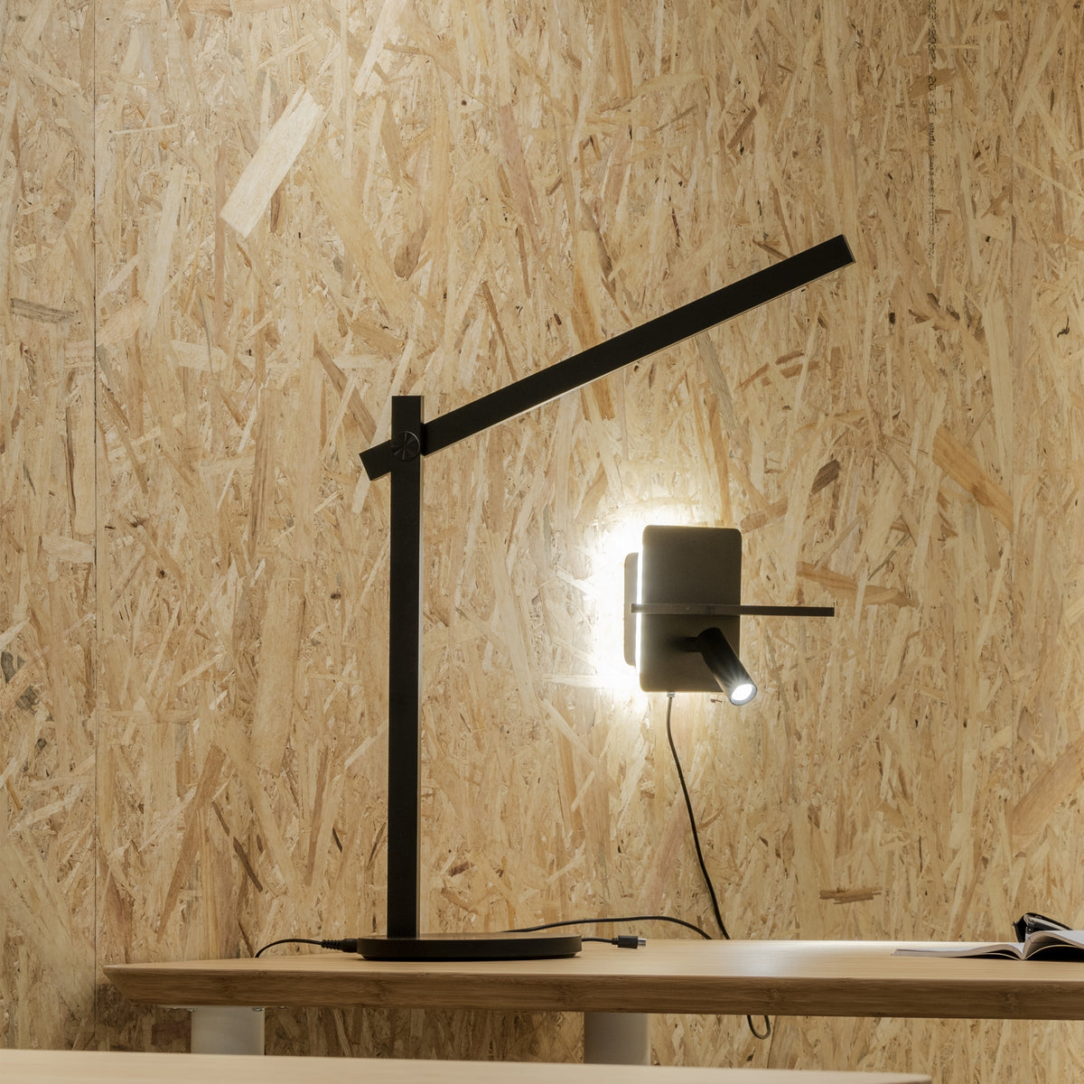 Veioză Ideal Lux Pivot, negru, 289151
