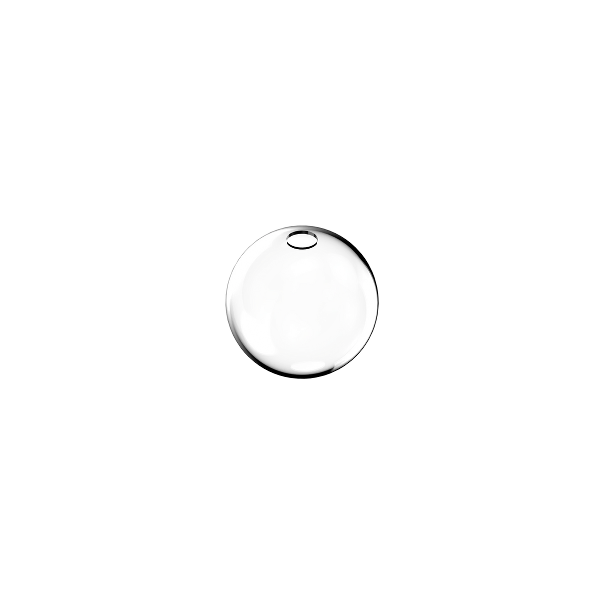 Abajur din sticlă Ideal Lux Mapa Mini Vetro D10, transparent, 289878