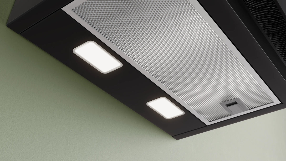 Hotă decorativă Bosch DWK67PN61, Seria 6, 60 cm, neagră