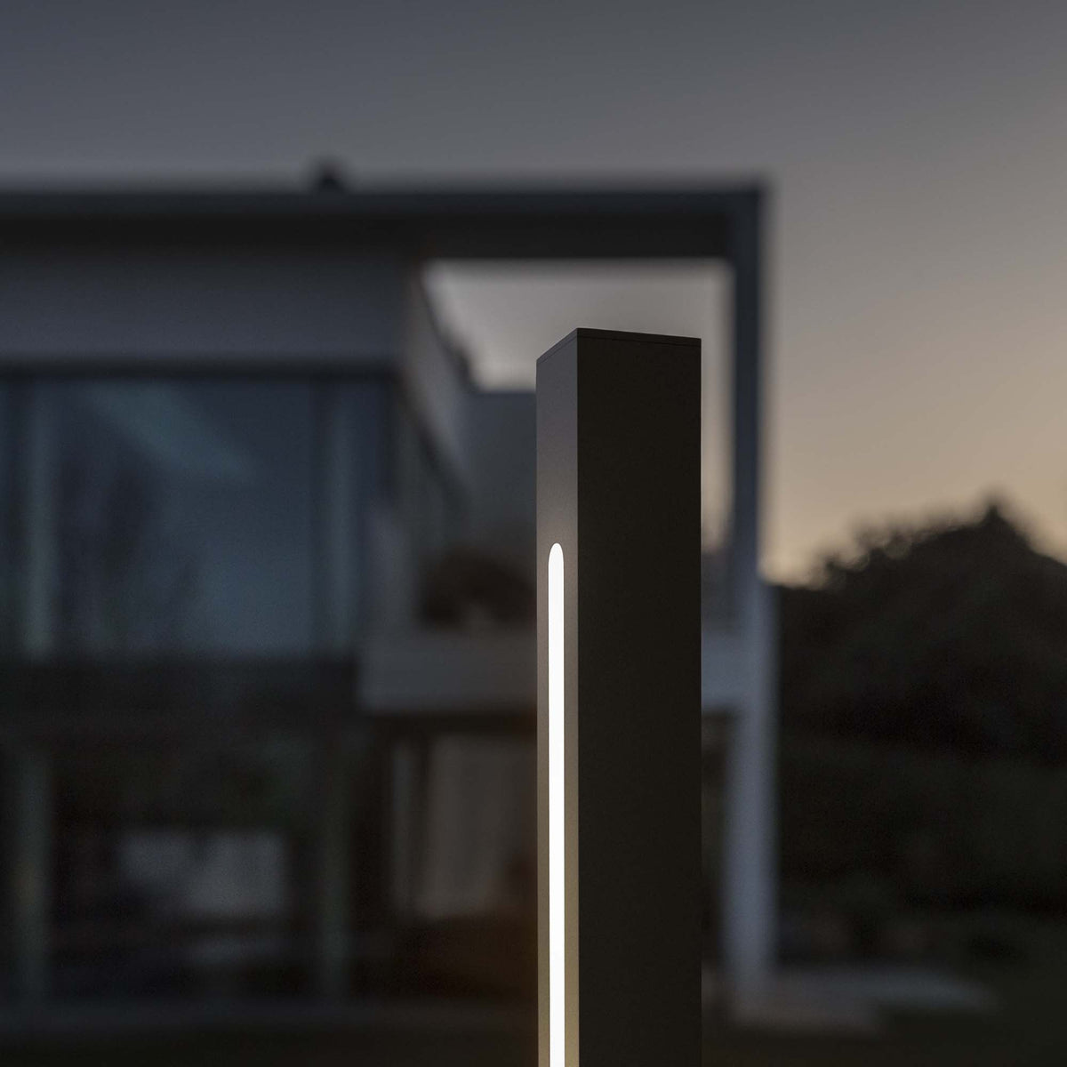 Lampă de exterior Ideal Lux Jedi, negru, H160 cm, 293202