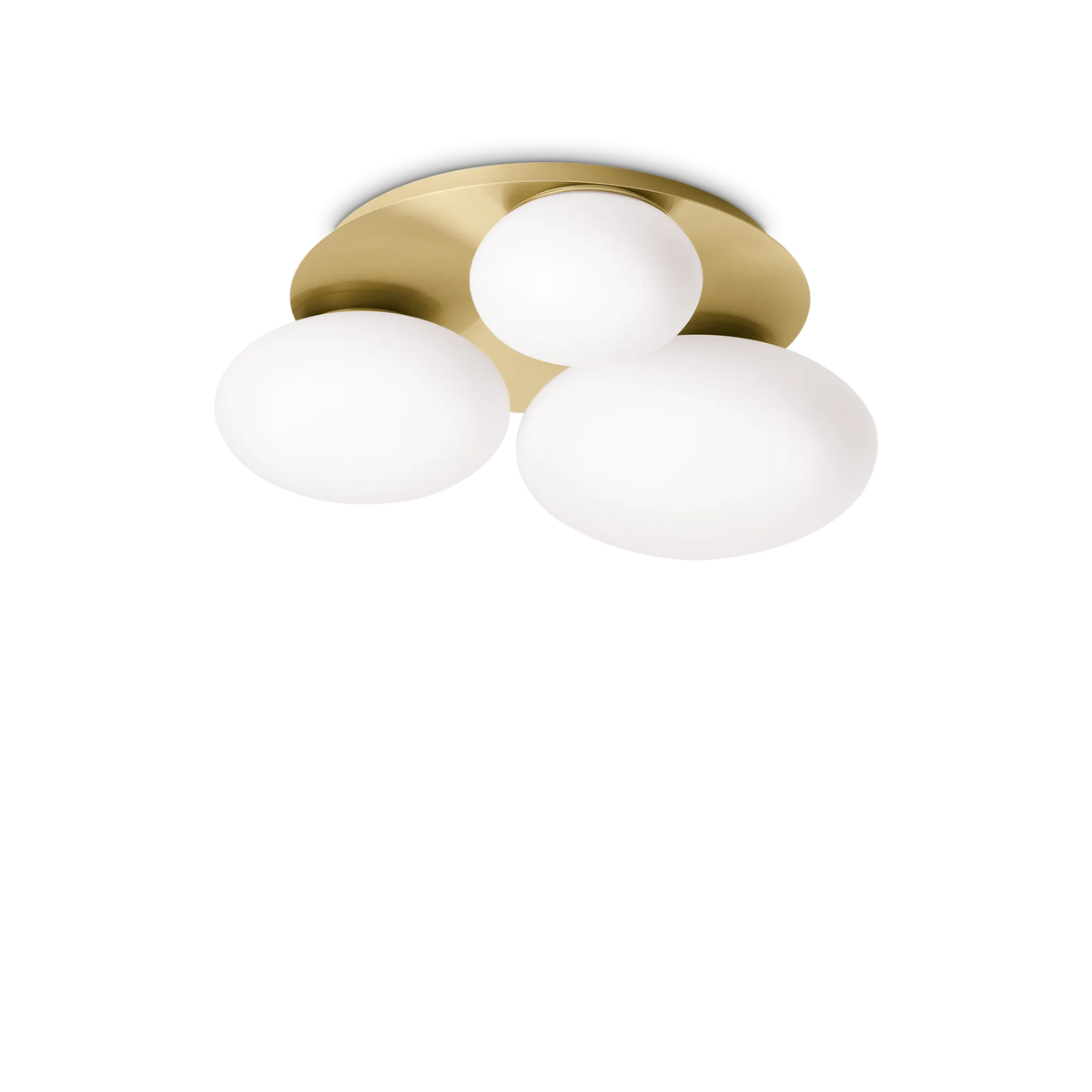 Plafonieră Ideal Lux Ninfea PL3, alamă, 293660