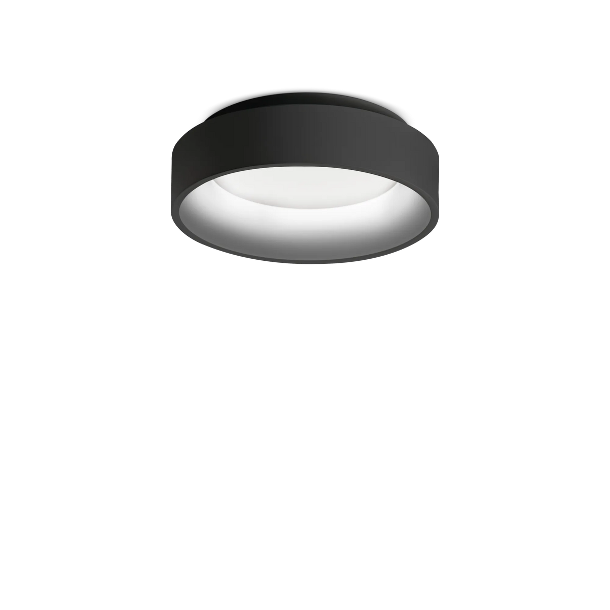 Plafonieră Ideal Lux Ziggy, negru, Ø30 cm, 293769