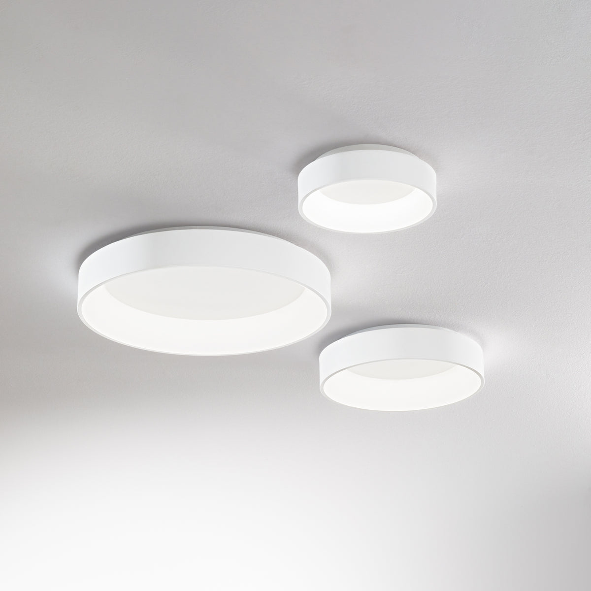 Plafonieră Ideal Lux Ziggy, alb, Ø45 cm, 293783