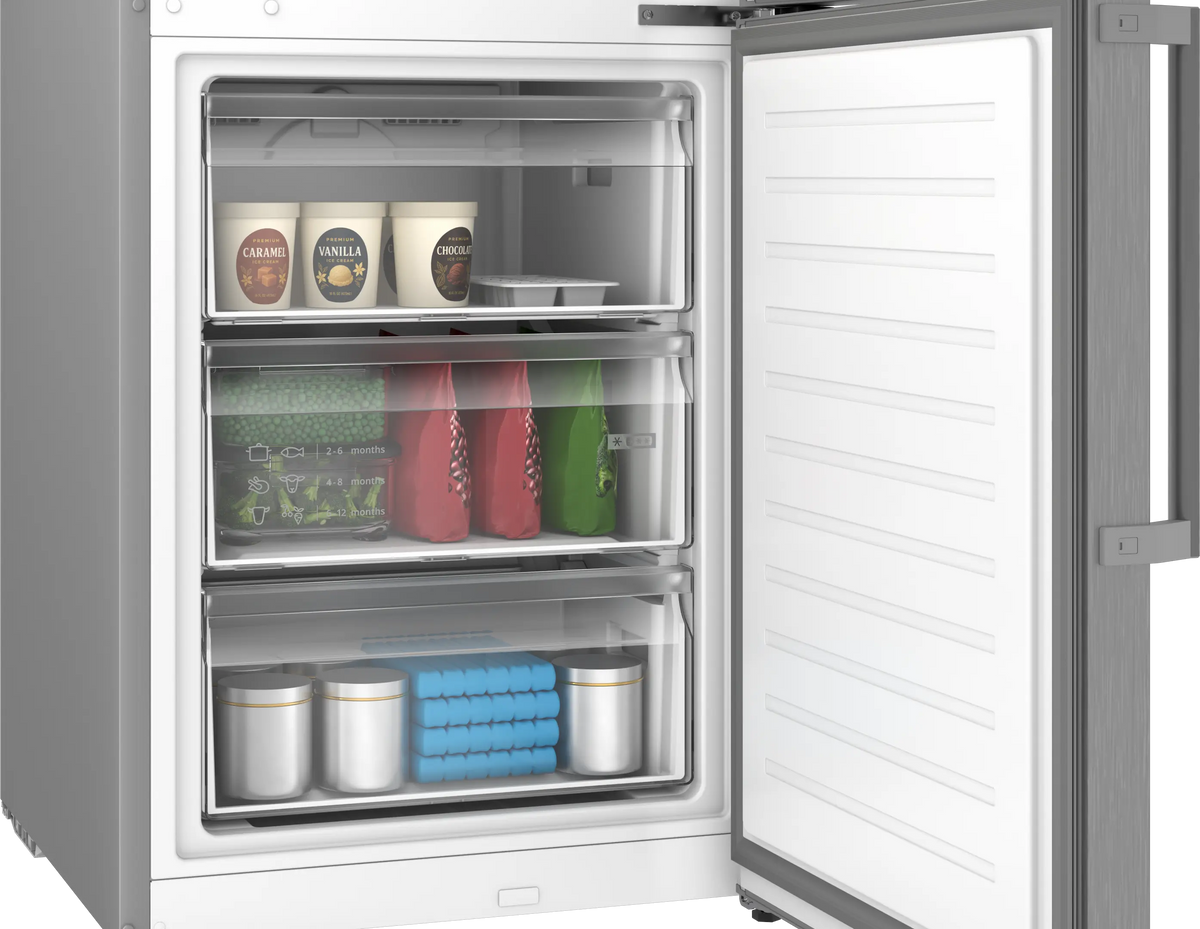 Combină frigorifică Bosch KGN39VLCW, Seria 4, 391 l, Total No Frost, inox