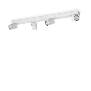Plafonieră Ideal Lux Rudy PL4 Square, alb, 294827