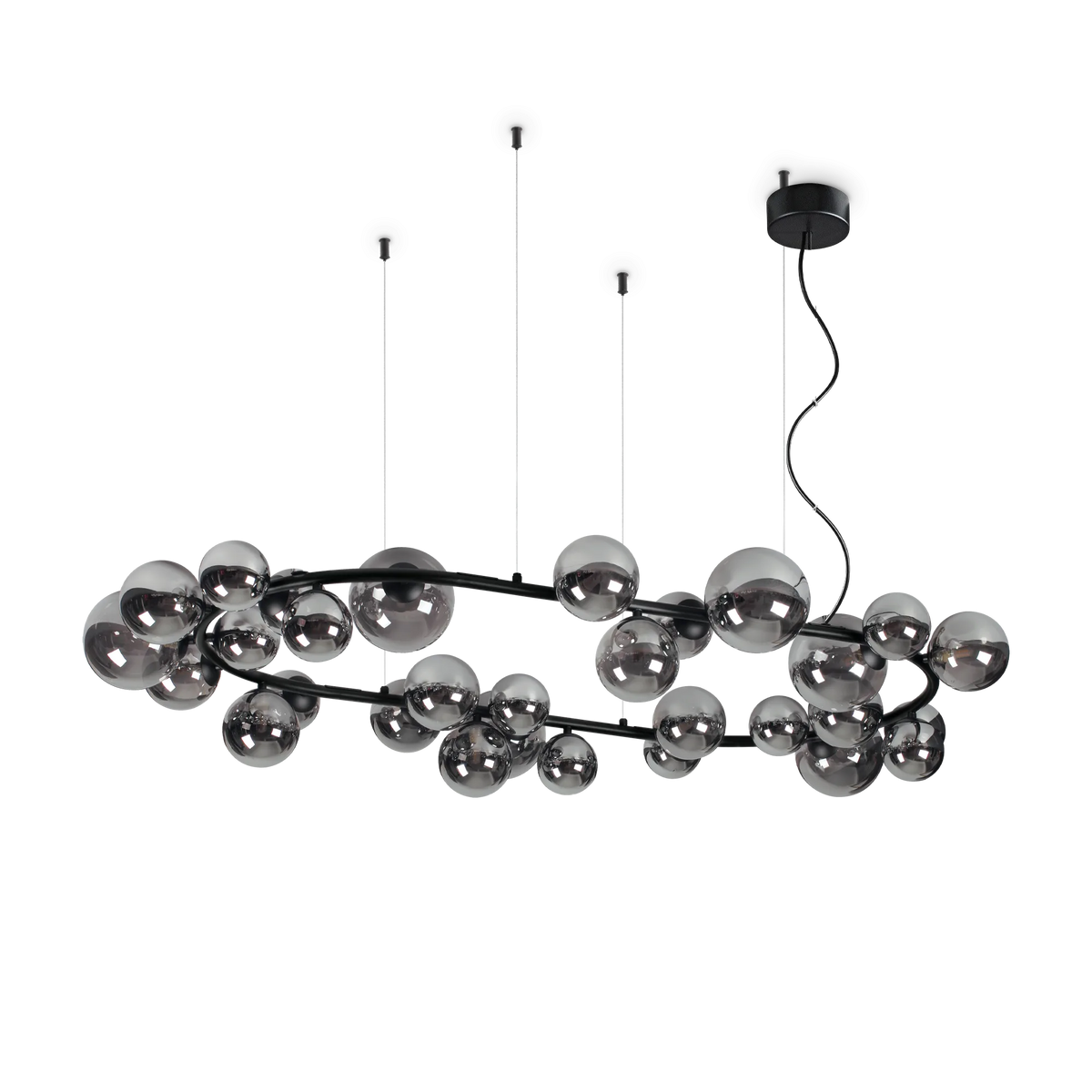 Lustră Ideal Lux Perlage SP30, fumuriu, 296753
