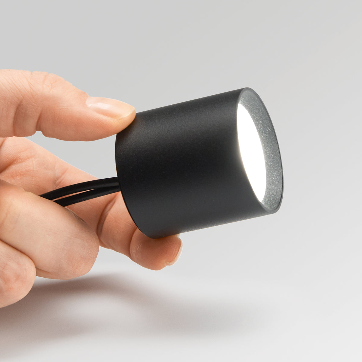 Plafonieră Ideal Lux Nitro Round 3000K, negru, Ø4 cm, 299402