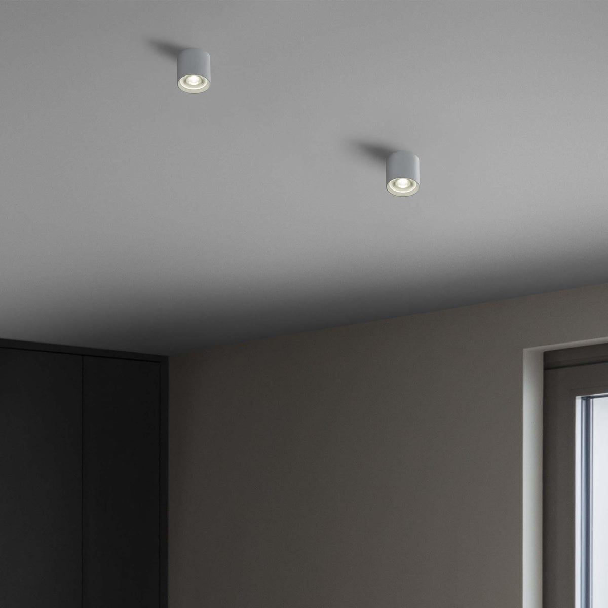 Plafonieră Ideal Lux Nitro Round 3000K, alb, Ø4 cm, 299419