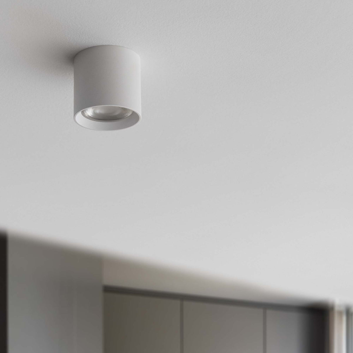 Plafonieră Ideal Lux Nitro Round 3000K, alb, Ø4 cm, 299419