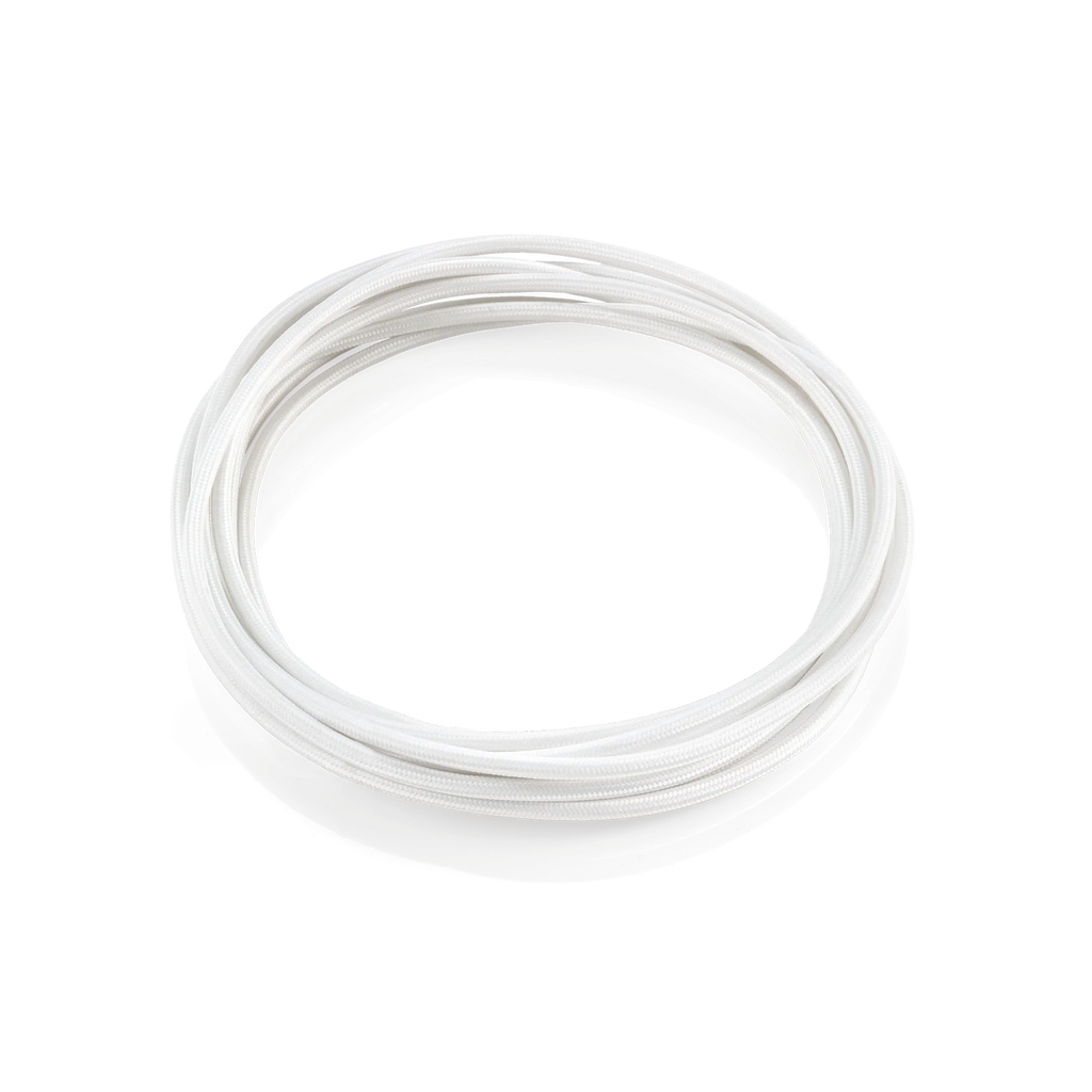 CAVO TESSUTO 10M BIANCO