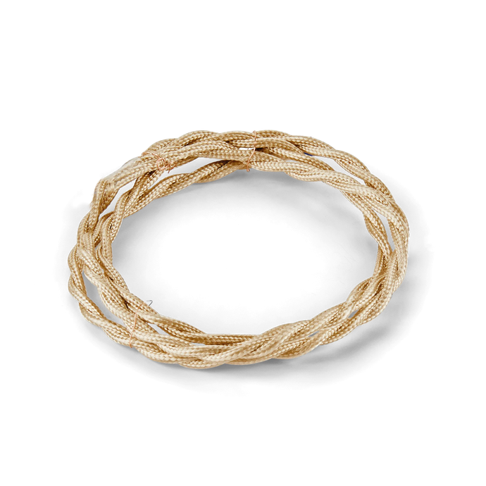 CAVO TESSUTO INTRECCIATO 10M OTTONE