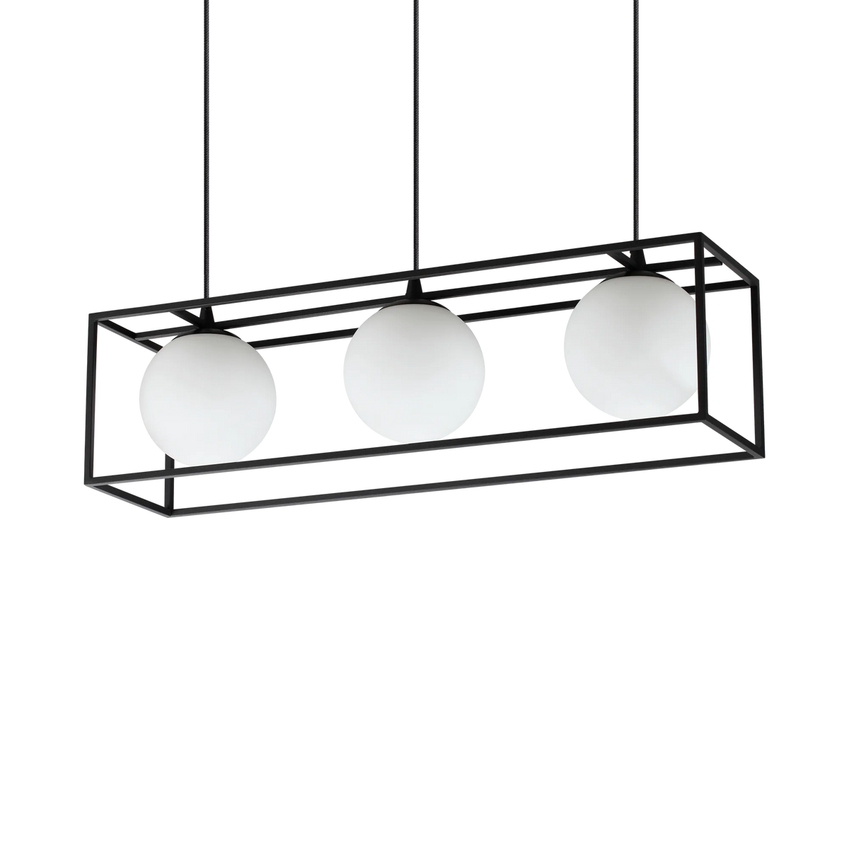 Lustră Ideal Lux Lingotto SP3, negru, 304144