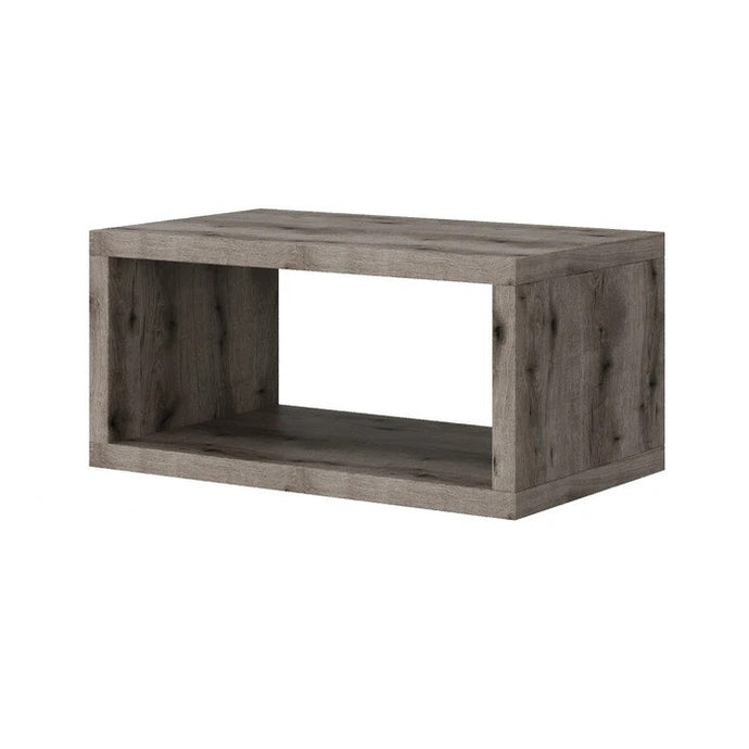Set complet blat pentru lavoar baie, Savini Due Linea, stejar fosil, 80 x 30 x 46 cm