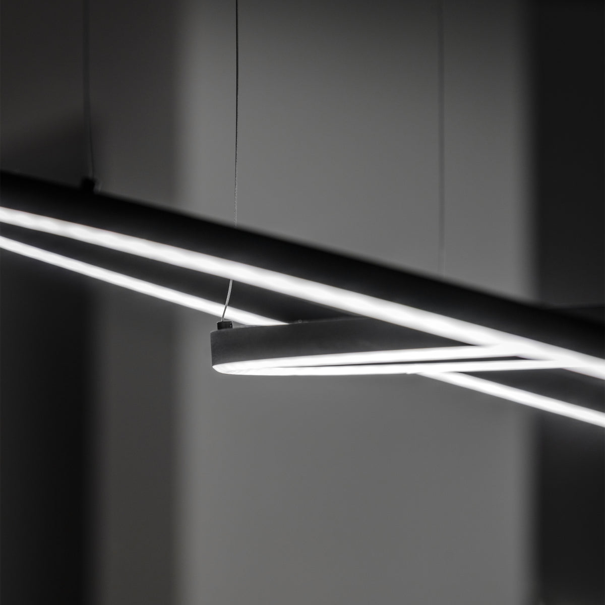 Lustră Ideal Lux Oracle Slim Round 3000K DALI, negru, Ø150 cm, 304458