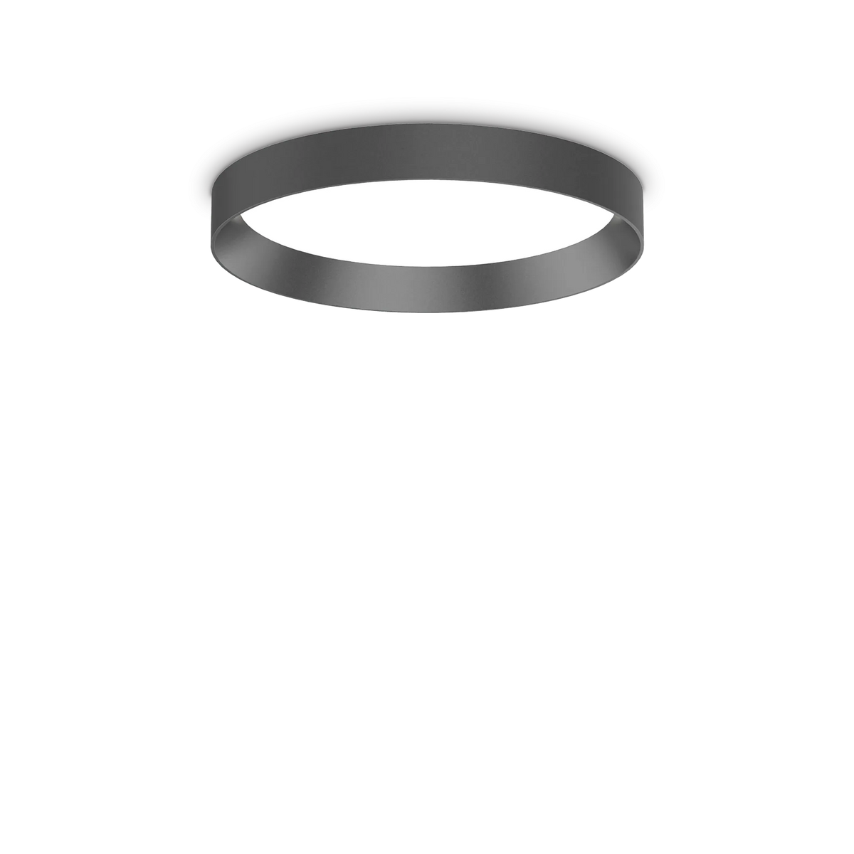 Plafonieră Ideal Lux Fly 4000K, negru, Ø35 cm, 306582
