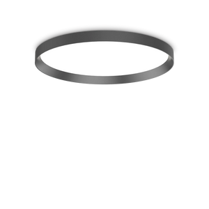 Plafonieră Ideal Lux Fly 4000K, negru, Ø60 cm, 306612