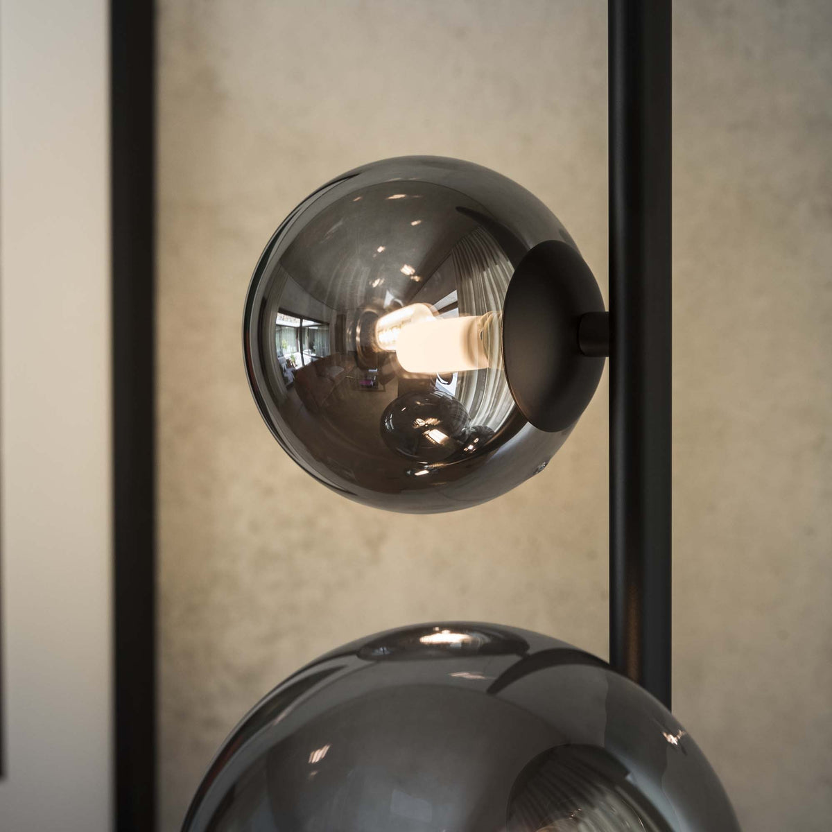 Lampadar Ideal Lux Perlage PT4, fumuriu, 306988
