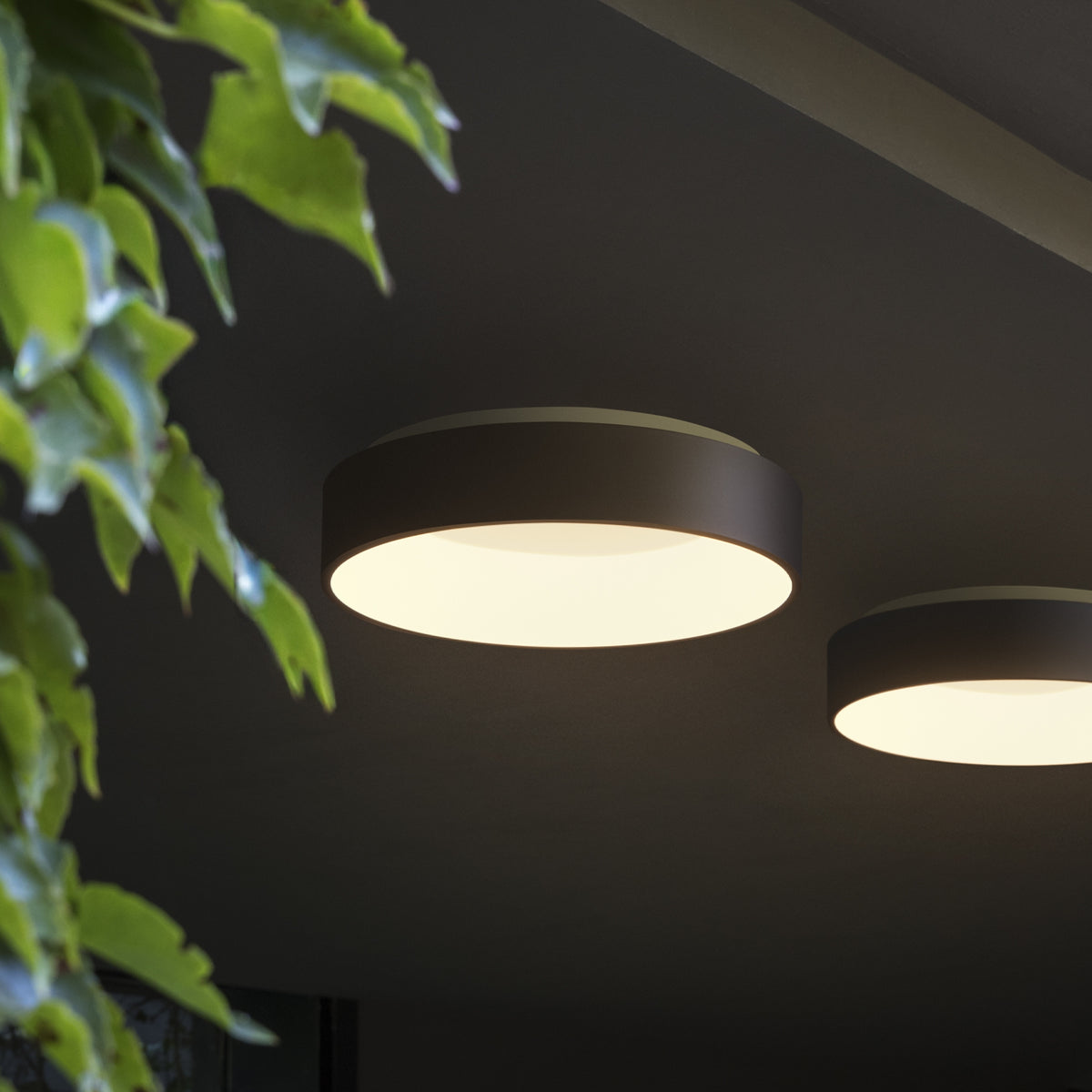 Plafonieră Ideal Lux Ziggy, negru, Ø45 cm, 307206