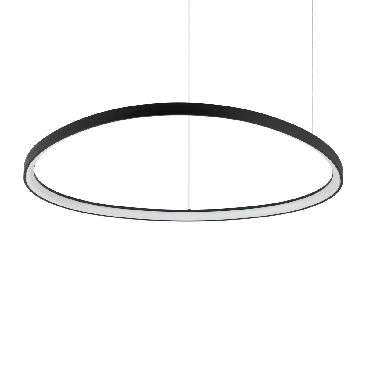 Lustră Ideal Lux Gemini ON-OFF 3000K, negru, Ø105 cm, 307695