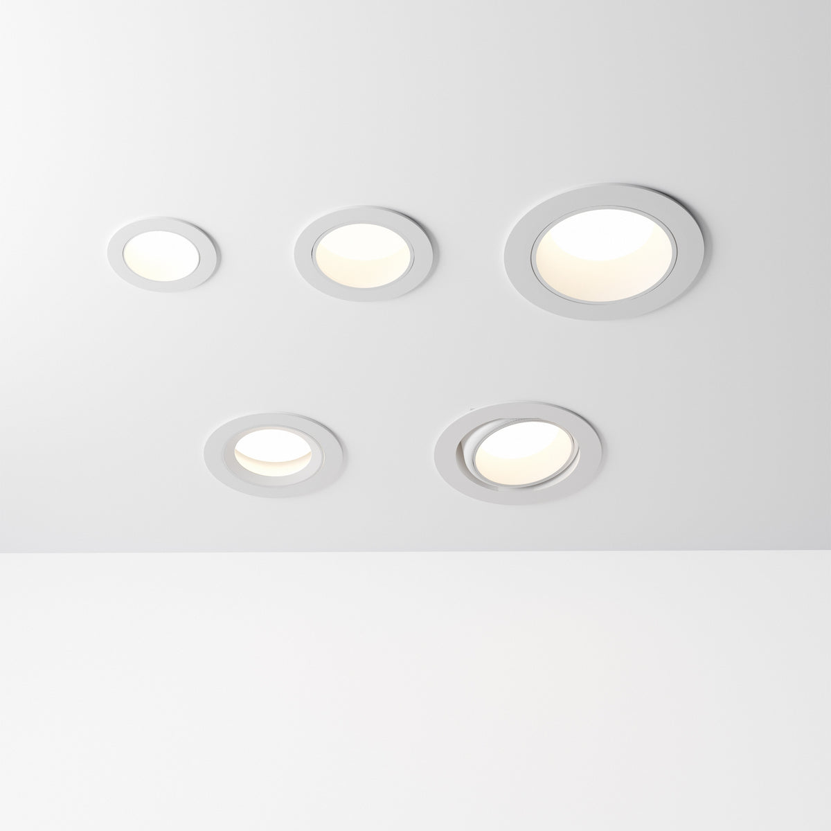 Spot încastrat Ideal Lux Quark 5.0W 3000K, alb, 307756