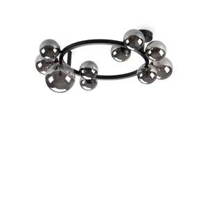Plafonieră Ideal Lux Perlage PL10, fumuriu, 309286