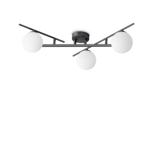 Plafonieră Ideal Lux Atlas PL3, negru, 311357