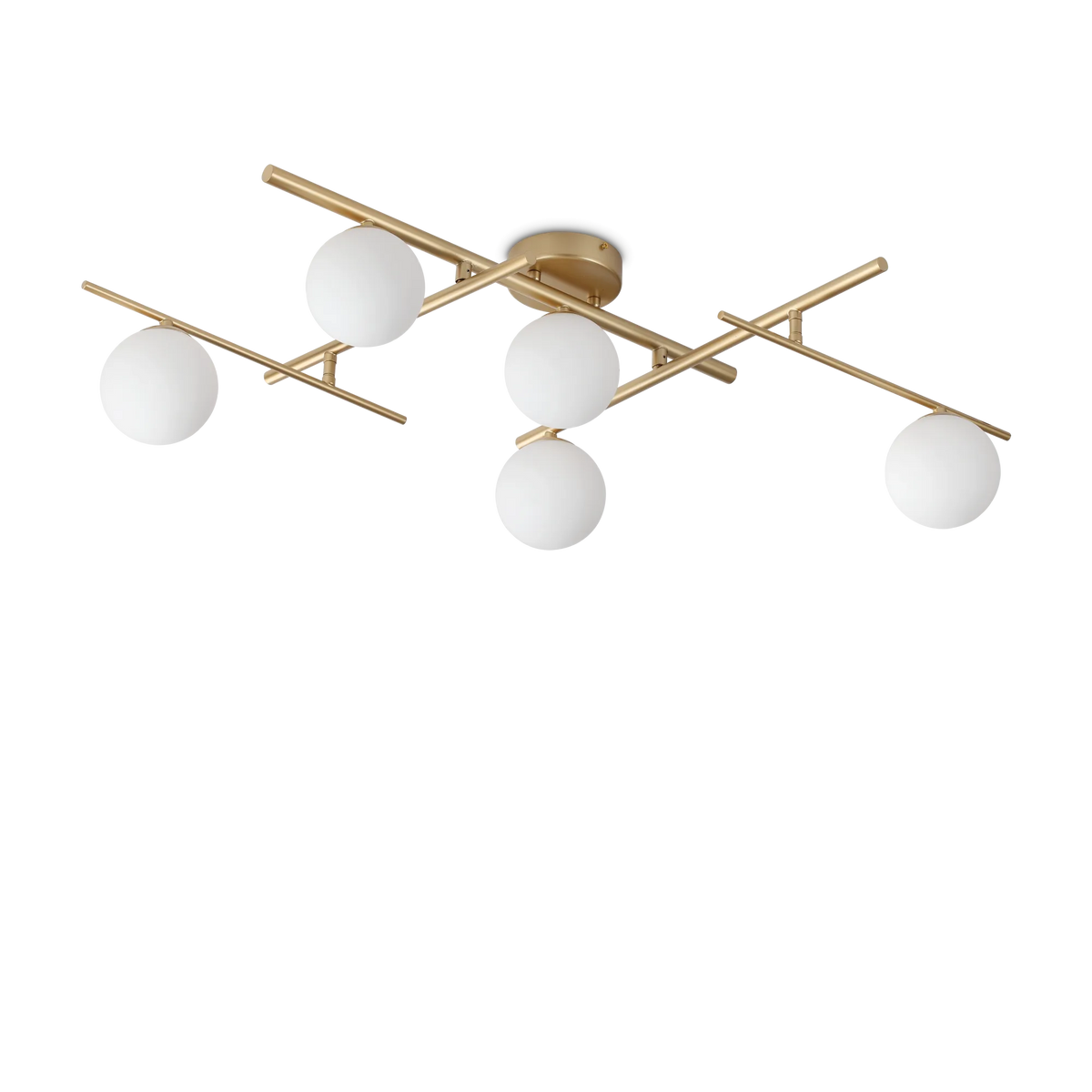 Plafonieră Ideal Lux Atlas PL5, auriu, 311364