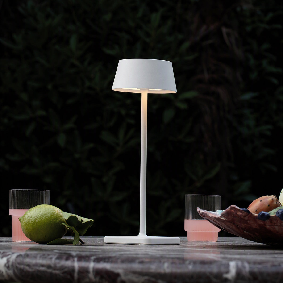 Lampă de masă de exterior Ideal Lux Pure, alb, 311685