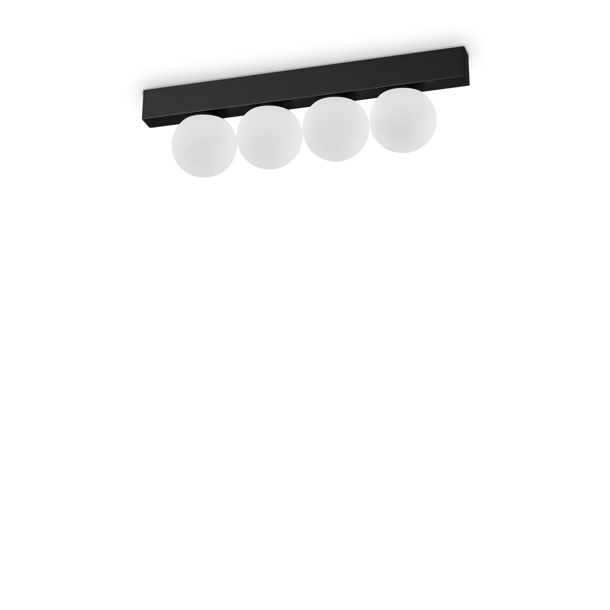 Plafonieră Ideal Lux Ping Pong PL4, negru, 313283