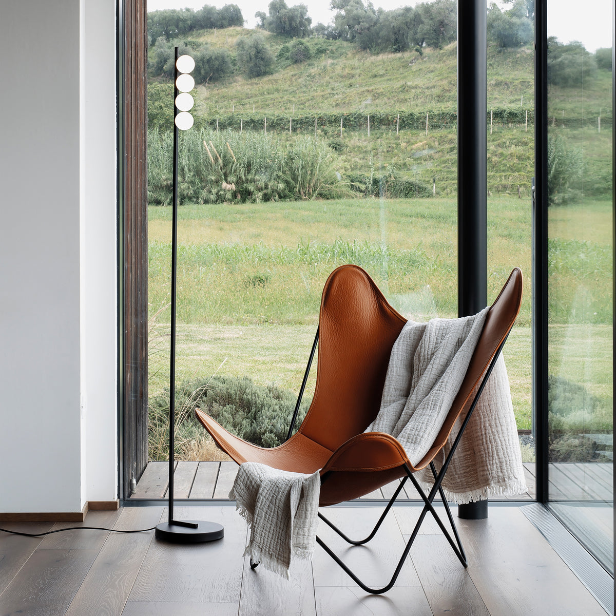 Lampadar Ideal Lux Ping Pong PT4, negru, 313313