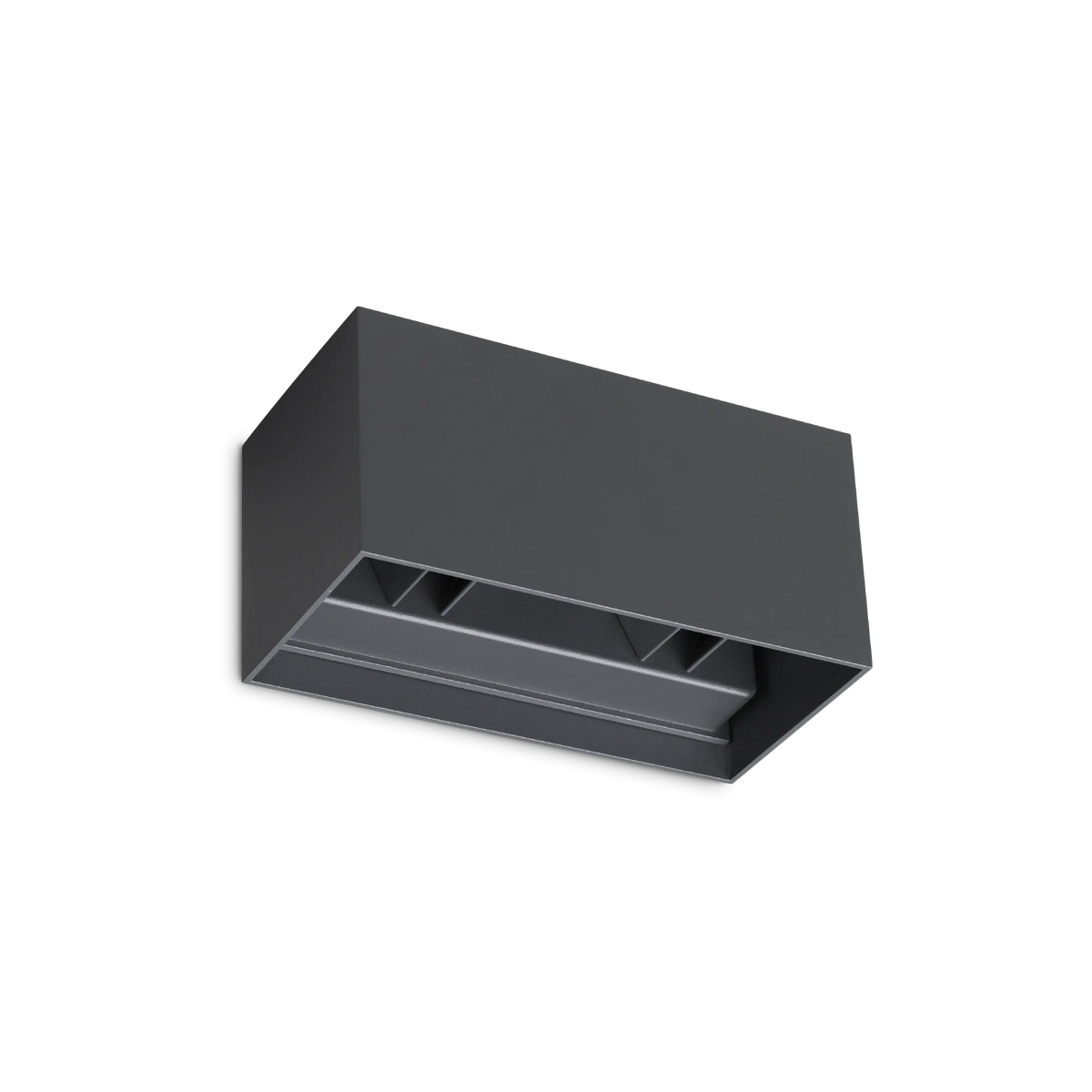 Aplică de exterior Ideal Lux Atom, antracit, Ø20 cm, 313412