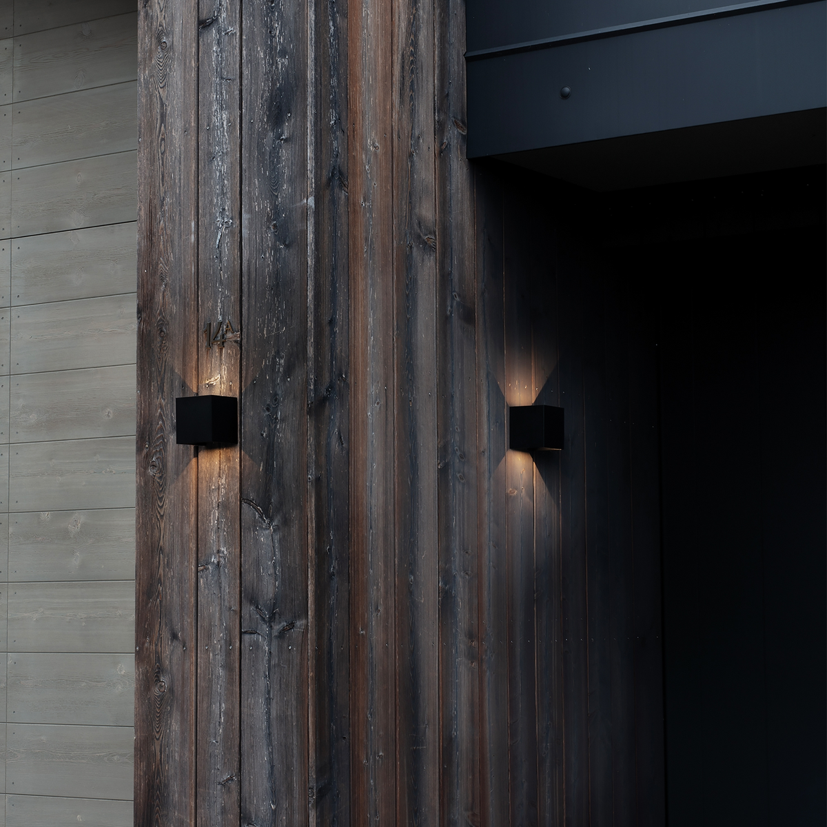 Aplică de exterior Ideal Lux Atom, antracit, Ø10 cm, 313429