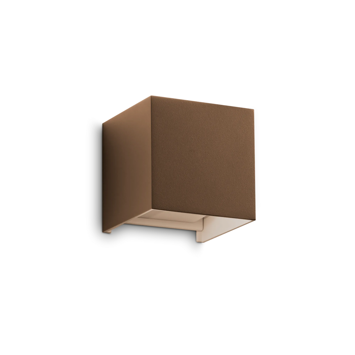 Aplică de exterior Ideal Lux Atom, cafea, Ø10 cm, 313443