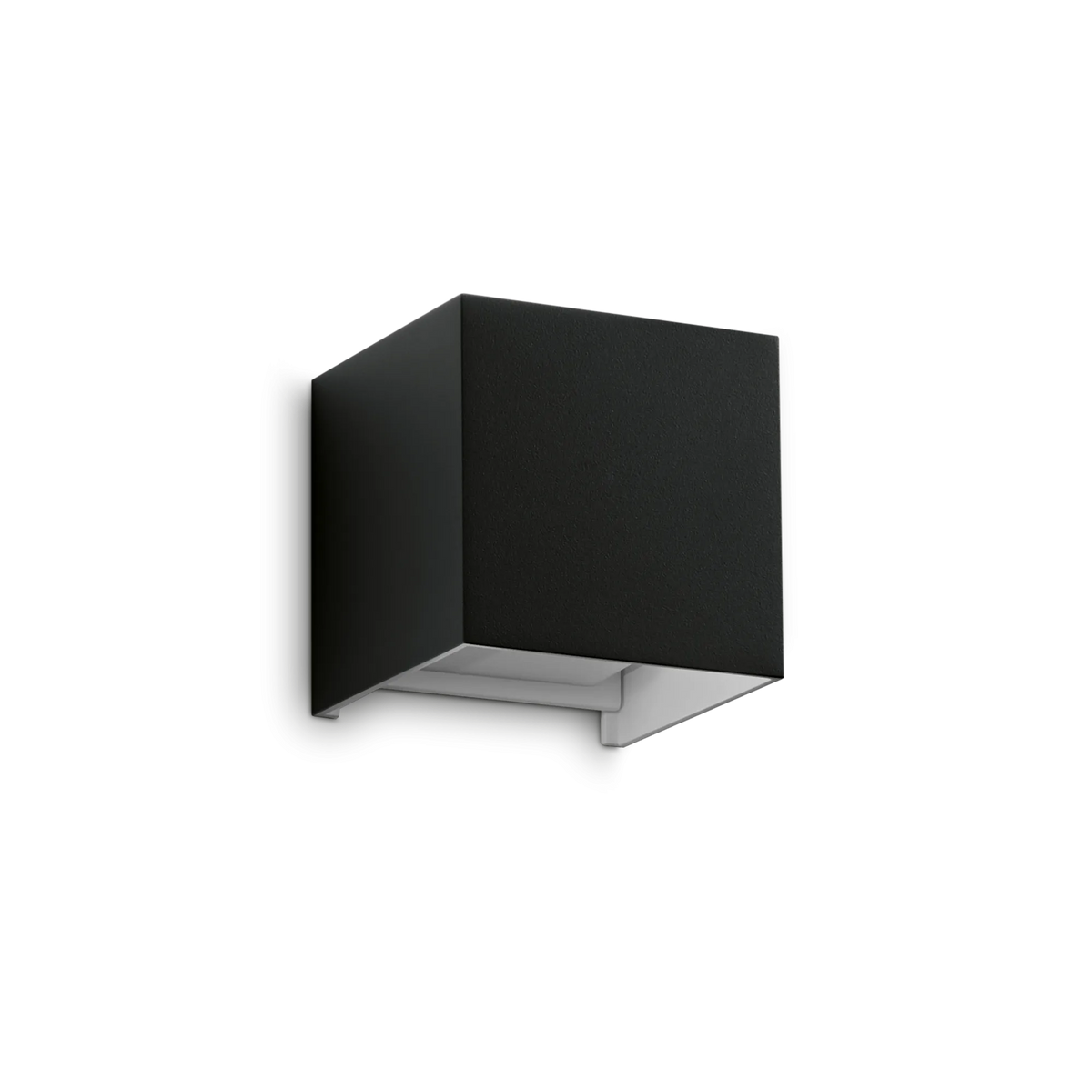 Aplică de exterior Ideal Lux Atom, negru, Ø10 cm, 313450